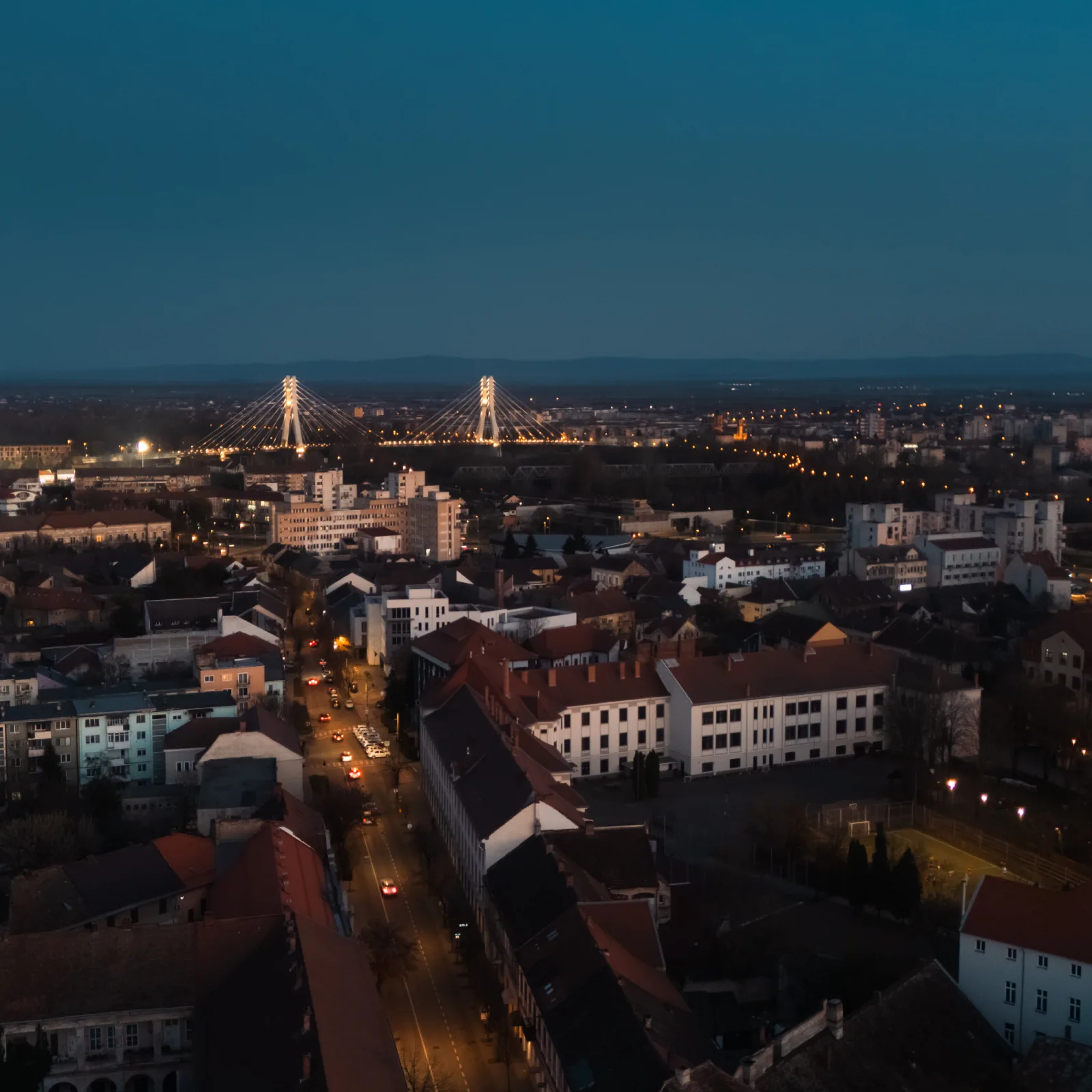 Aerial cityscape photography Satu Mare by AK Visuals